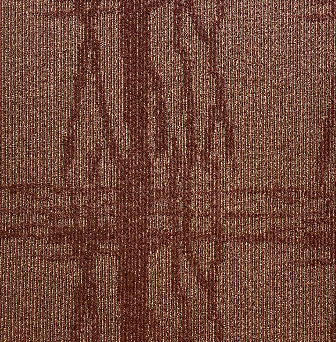 Shaw Burgundy Carpet Tile-24"x 24"(12 Tiles/case, 48 sq. ft./case)